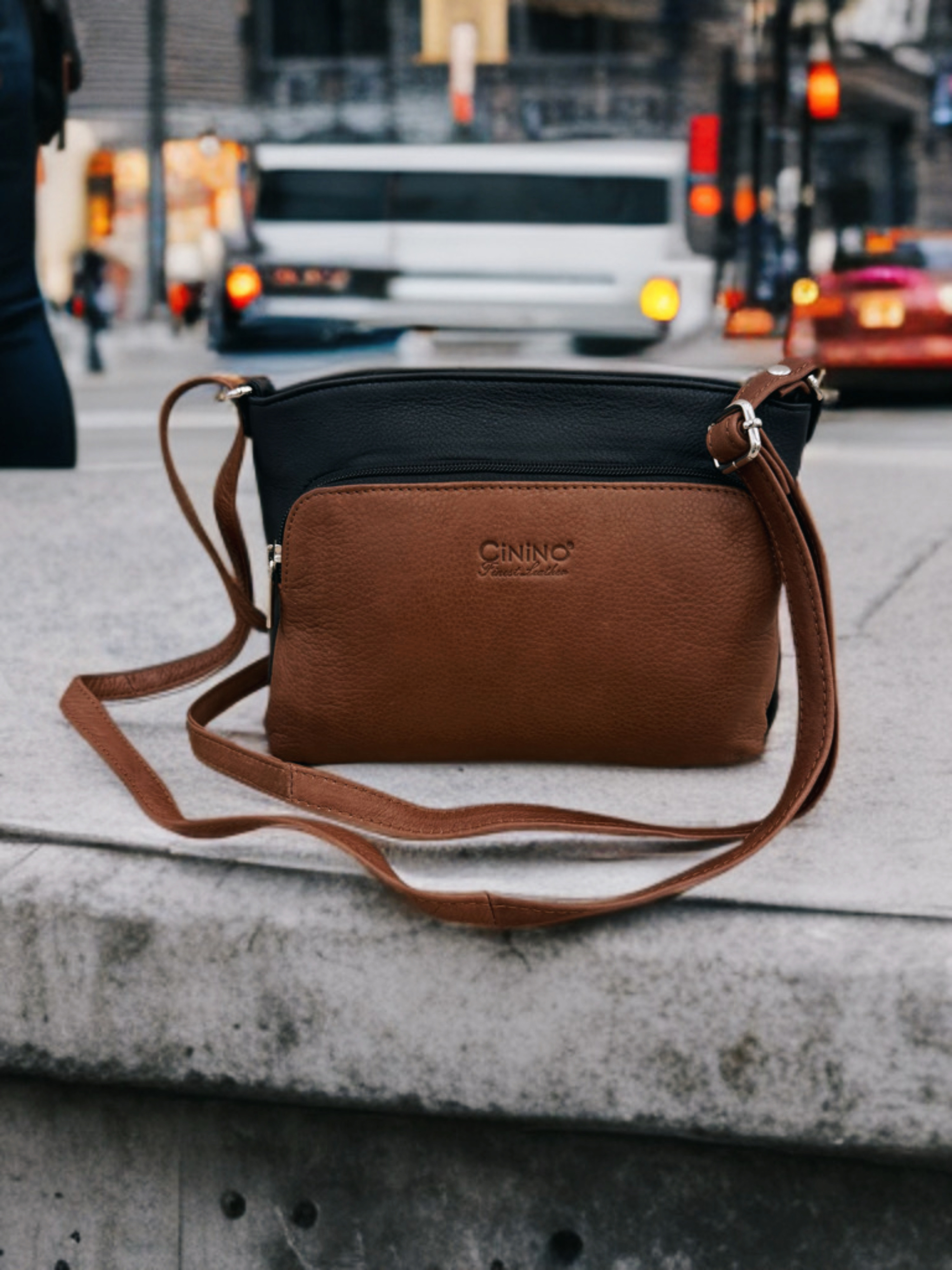 6071 Ledertasche Umhängetasche