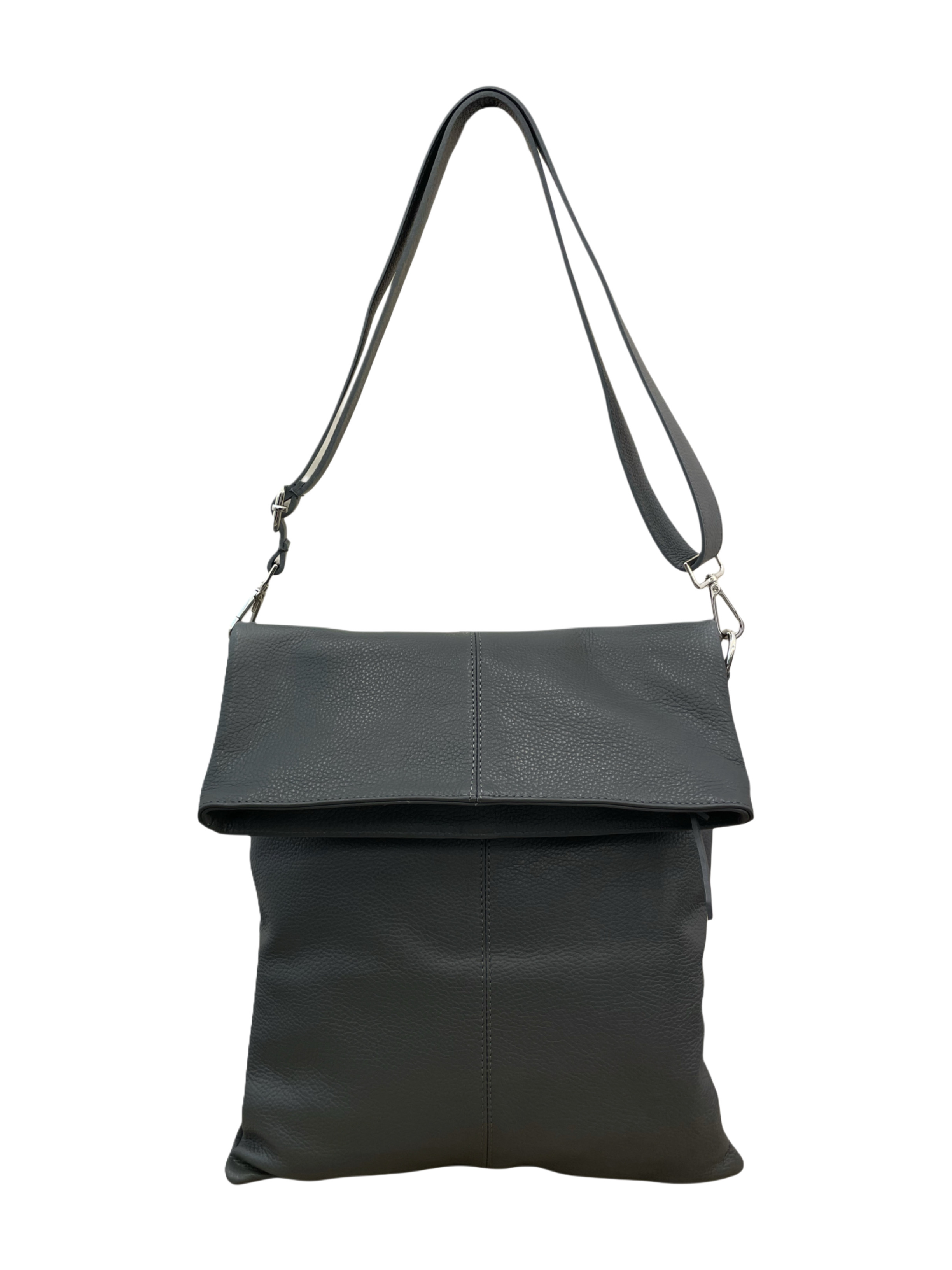 4070 Ledertasche Umhängetasche Überschlag