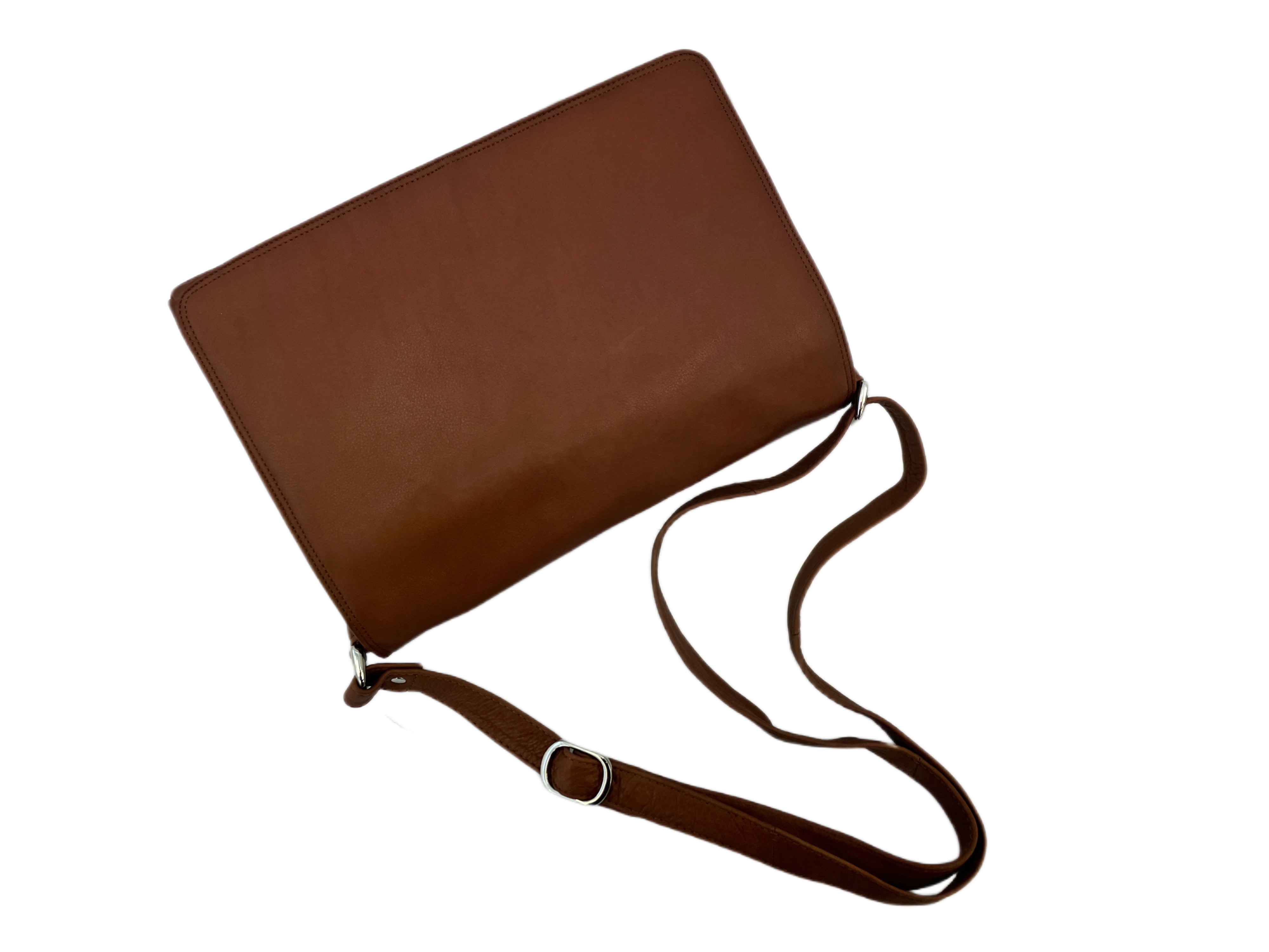  1047 Leder Umhängetasche Crossoverbag XXL Cinino
