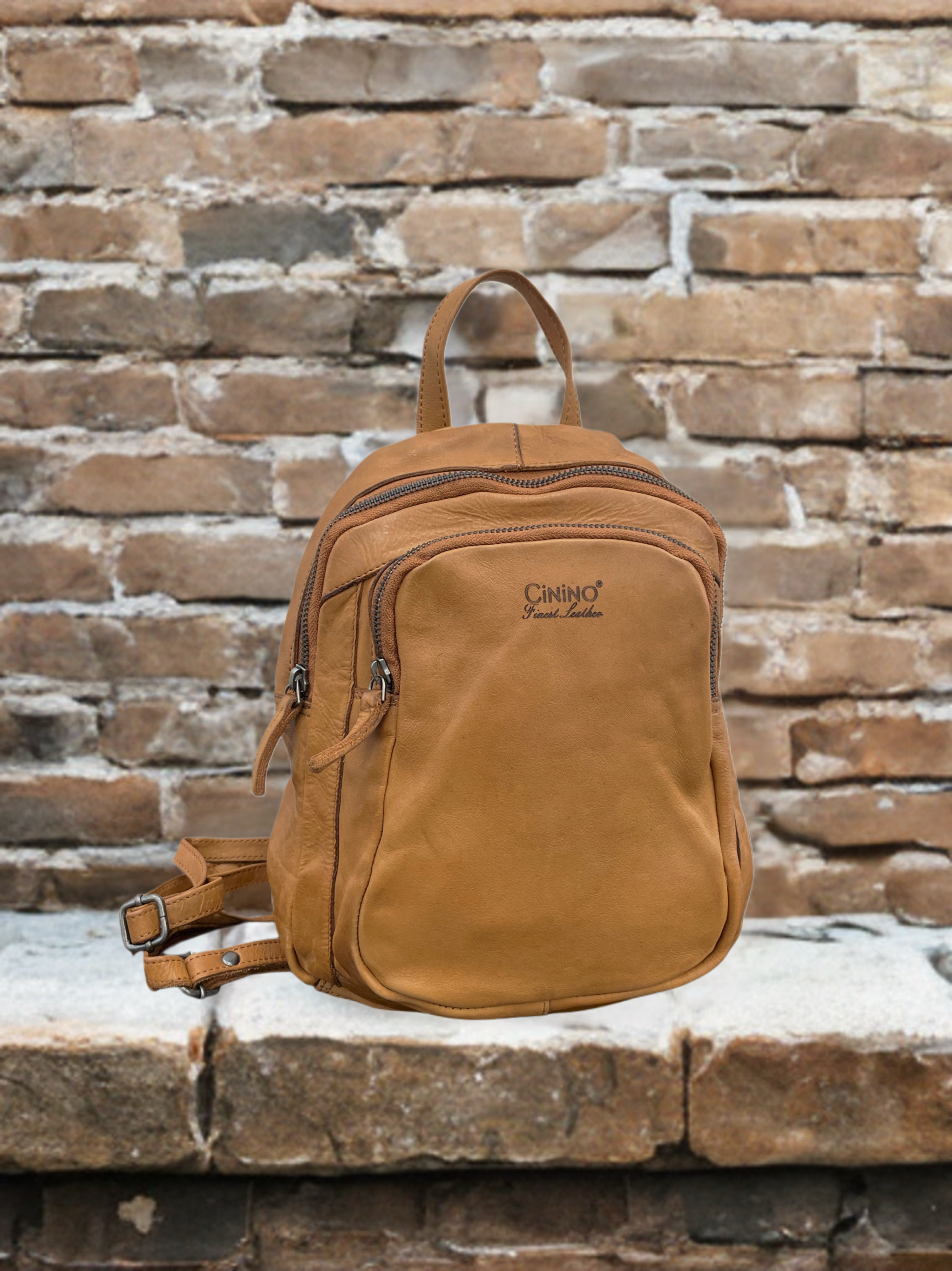 4716 Washed Lederrucksack 