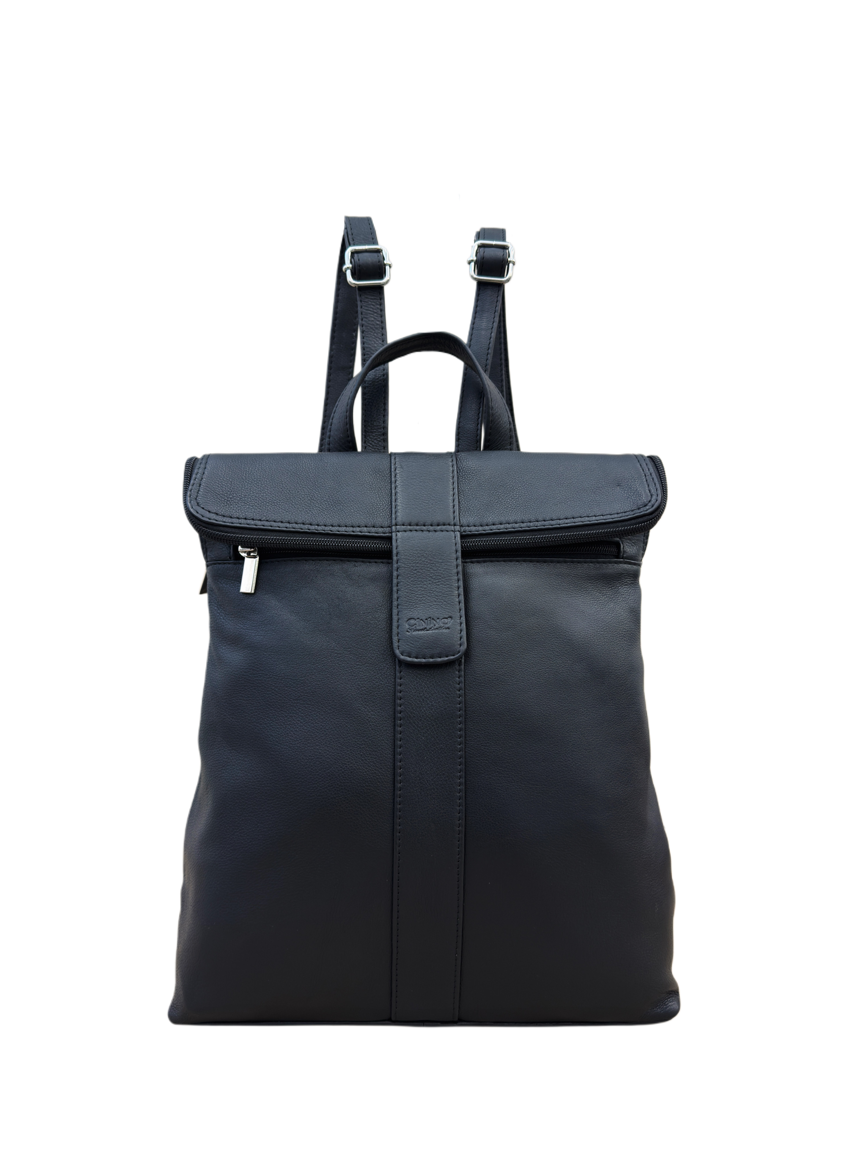 6108 Lederrucksack Überschlagrucksack