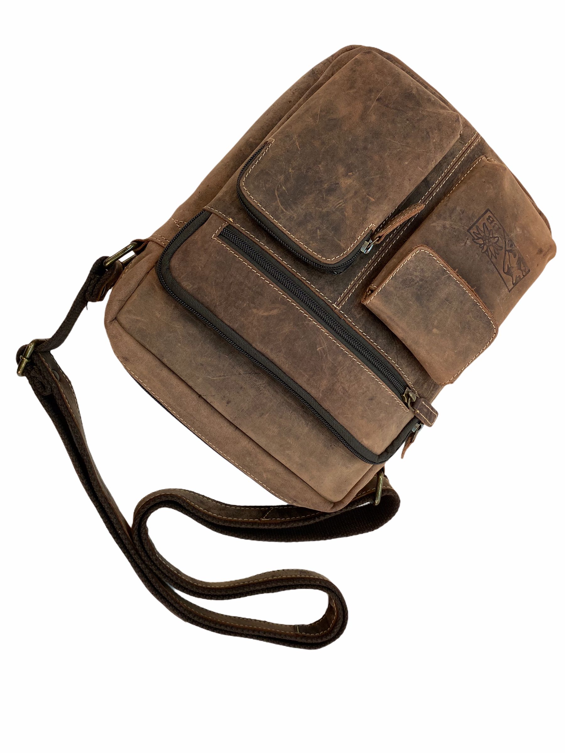  1335 Bayern Bag Hunter Leder Crossoverbag