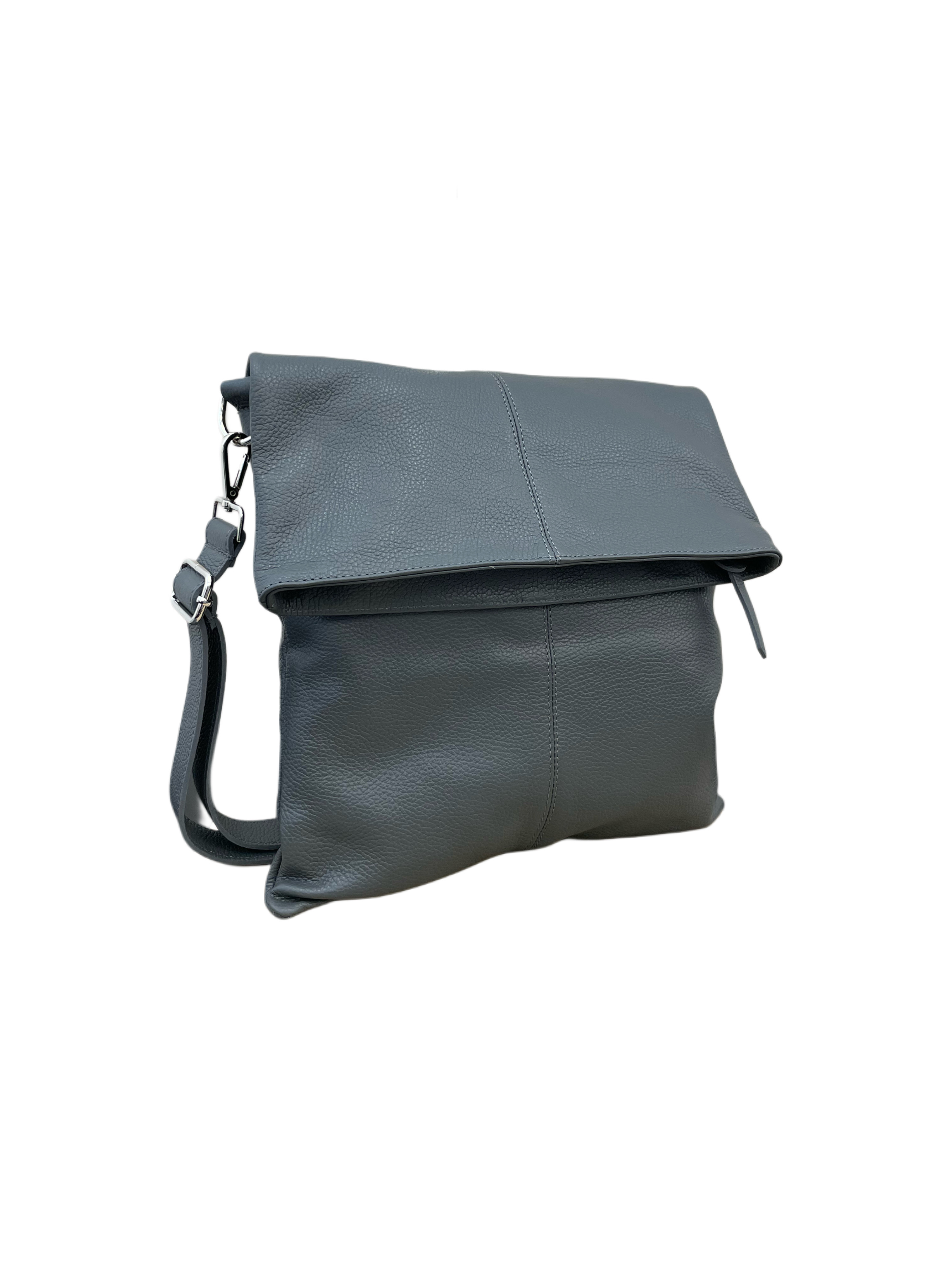 4070 Ledertasche Umhängetasche Überschlag
