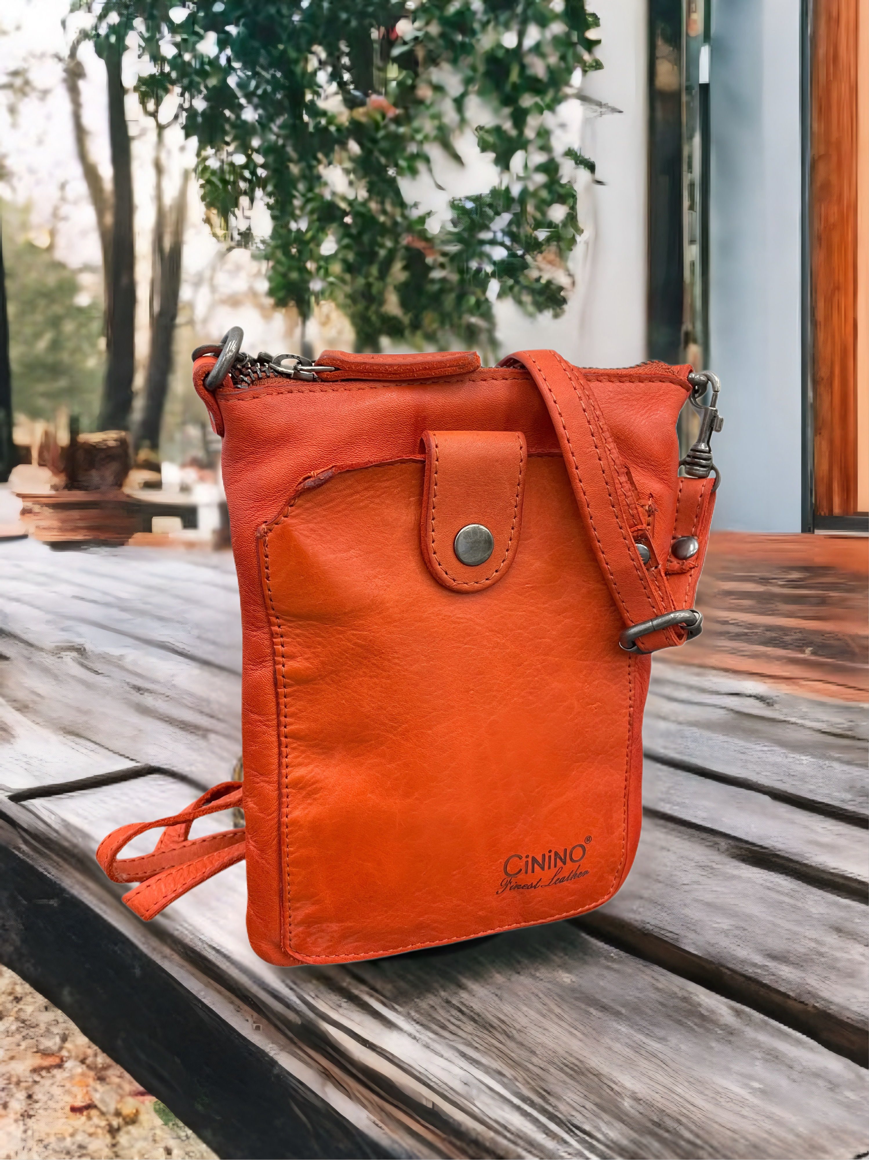 4718 Washed Ledertasche Umhängetasche Handytasche