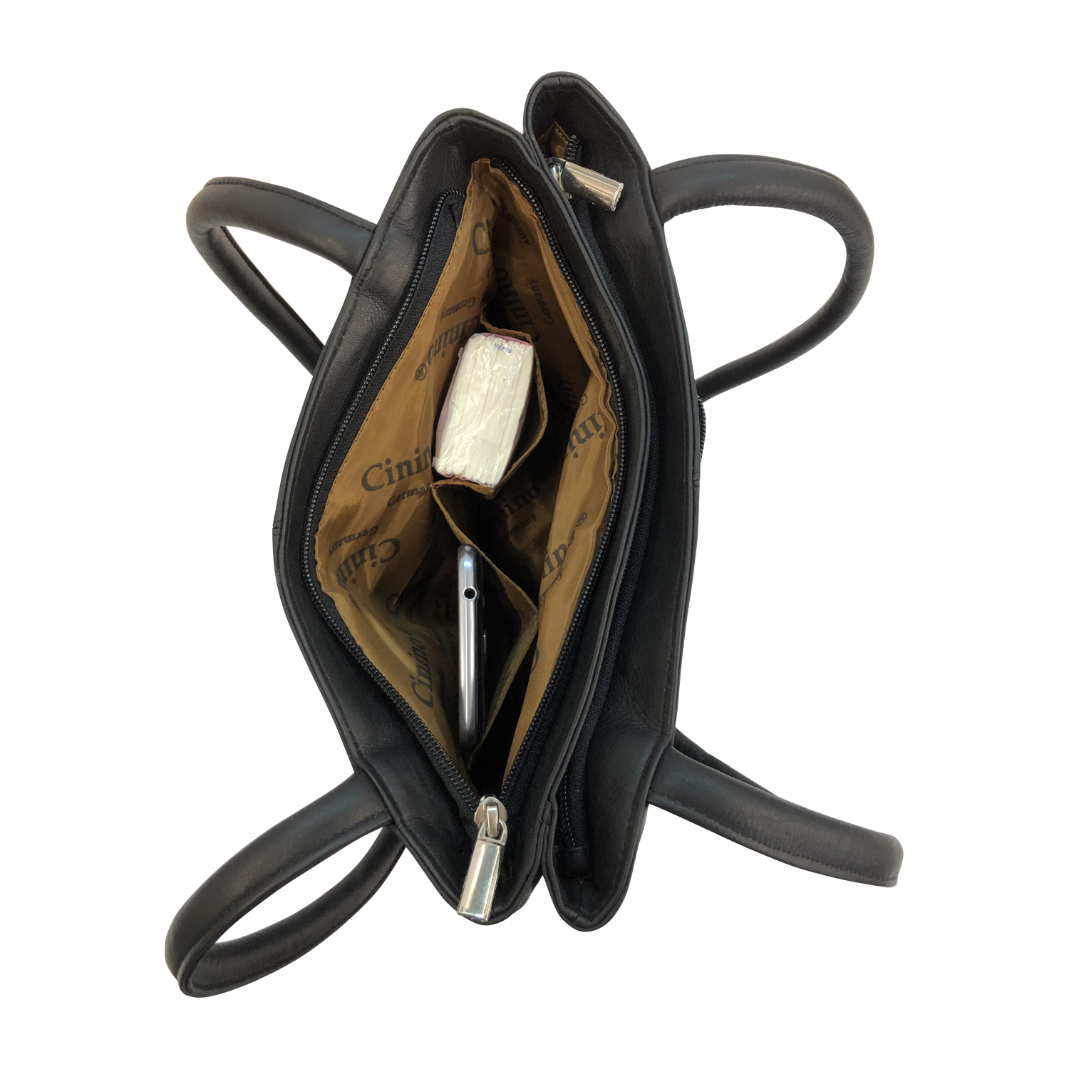  1365 Cinino Schultertasche aus Leder
