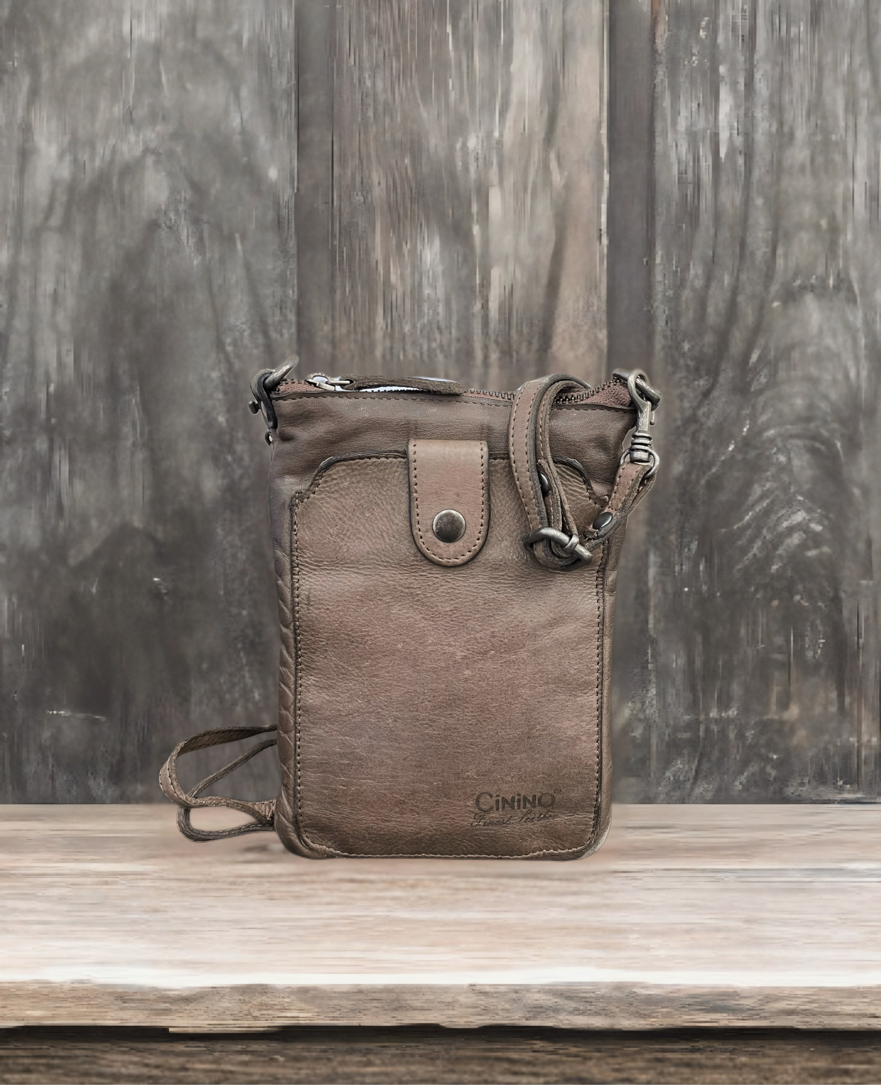 4718 Washed Ledertasche Umhängetasche Handytasche